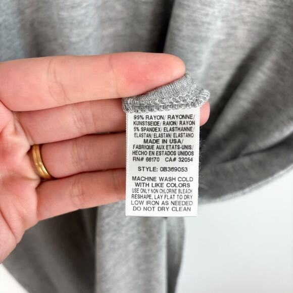 NWT Urban Outfitters‎ Silence + Noise Gray Open Back Midi T-Shirt Dress - Picture 4 of 4